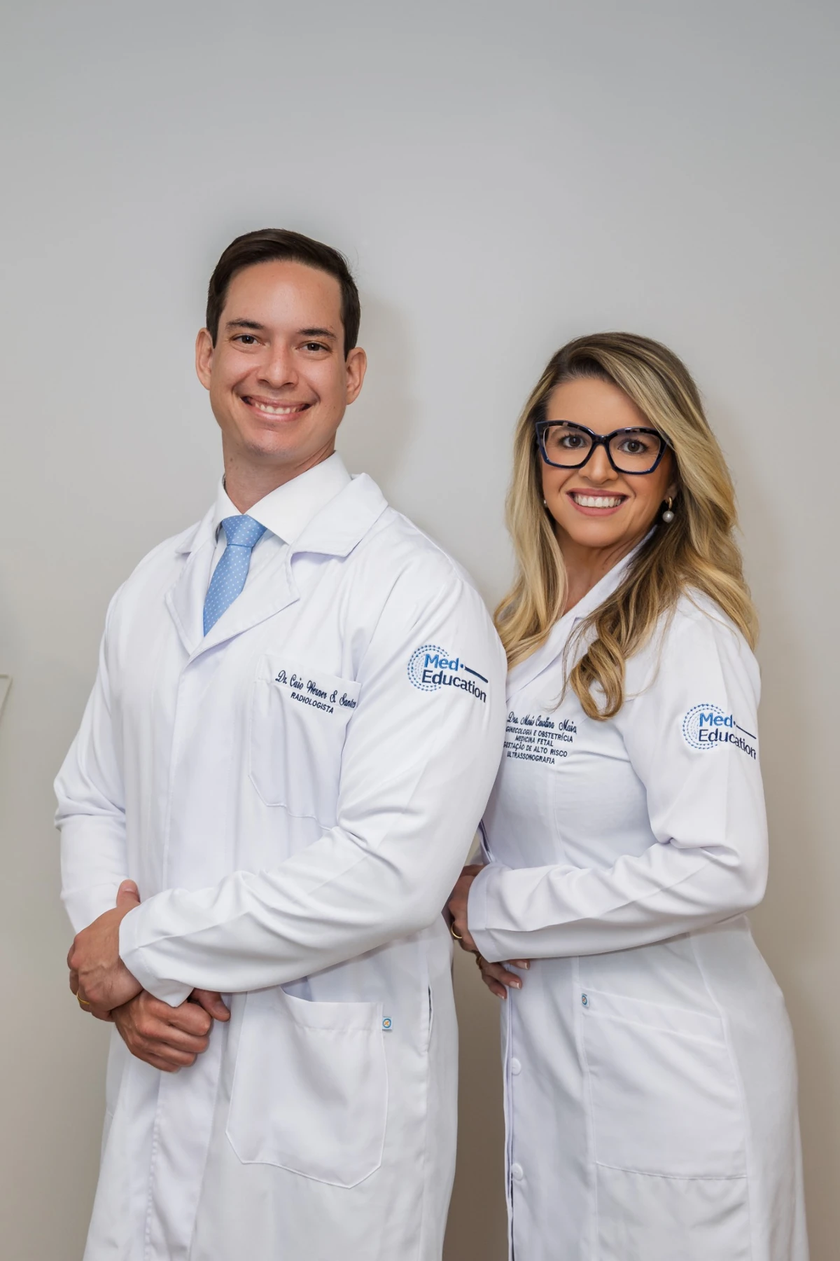 Dr. Caio Werner e Dra. Maria Carolina Maia, coordenação da Med Education